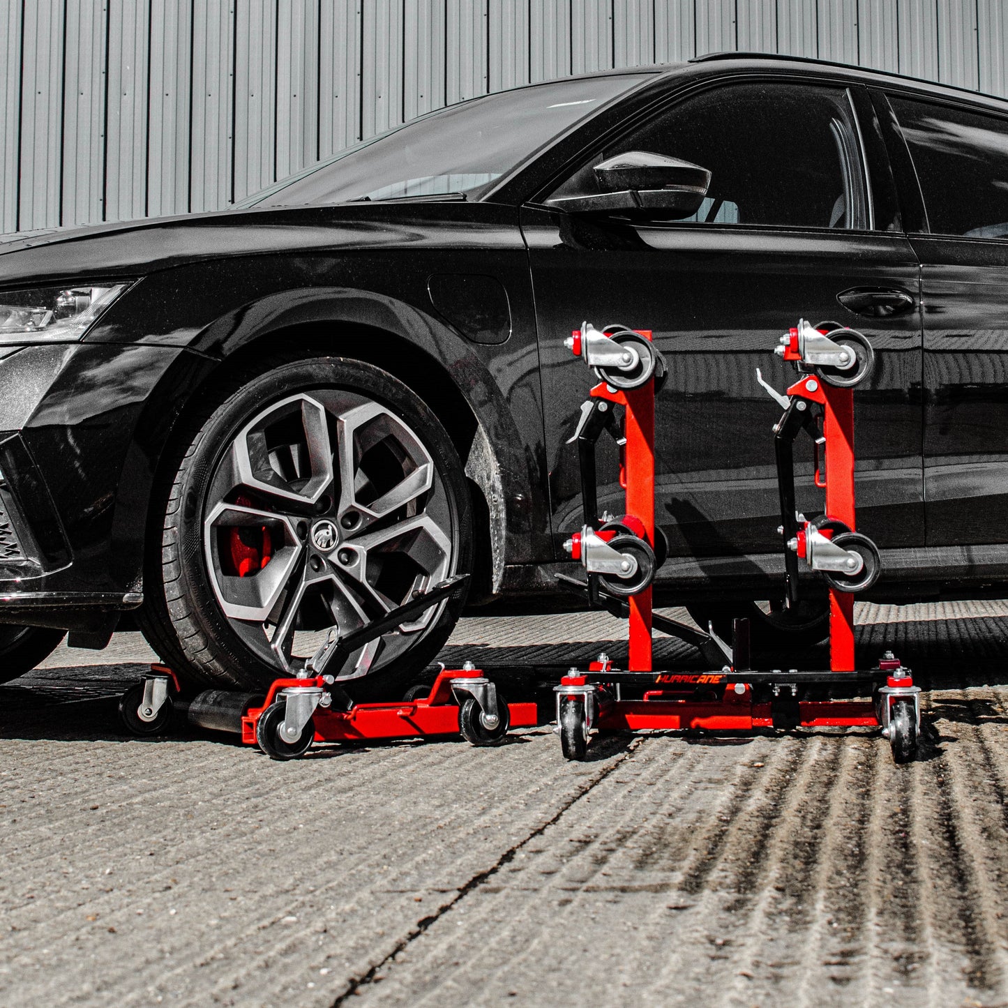 HURRICANE Mechanical Wheel Skates (x4) & Storage Rack Kit