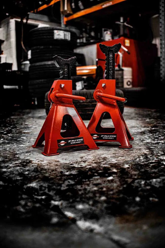 HURRICANE 3T Locking Axle Stands with Extra Pin - Pair