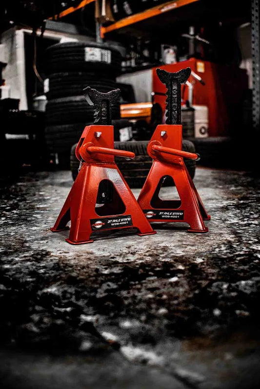 HURRICANE 3T Locking Axle Stands with Extra Pin - Pair