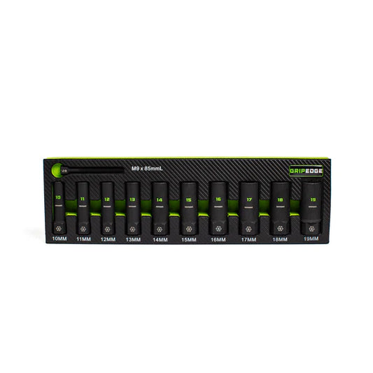 GripEdge RPT Socket Extractor Set - 10-Pc 3/8" Drive Metric - Deep