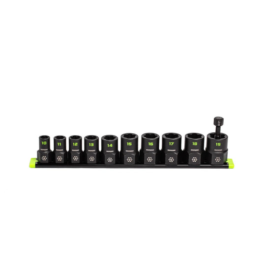 GripEdge 10Pc 3/8" RPT Metric Socket Extractor Set