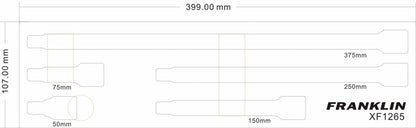 FRANKLIN XF 5Pc Extension Bar Set 1/2" drive