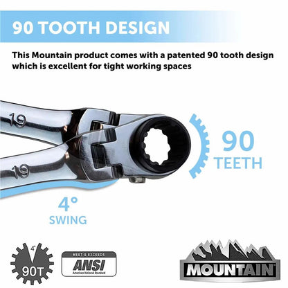 MOUNTAIN 5pc Metric Double Box Spanner Set