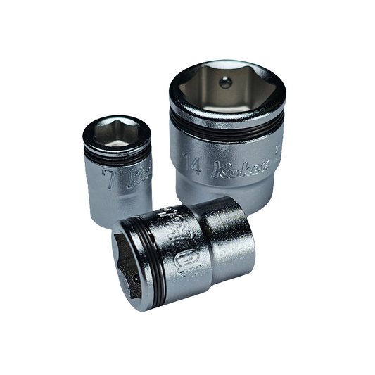 Ko-ken 1/4" Nut Grip Shallow Socket Individuals