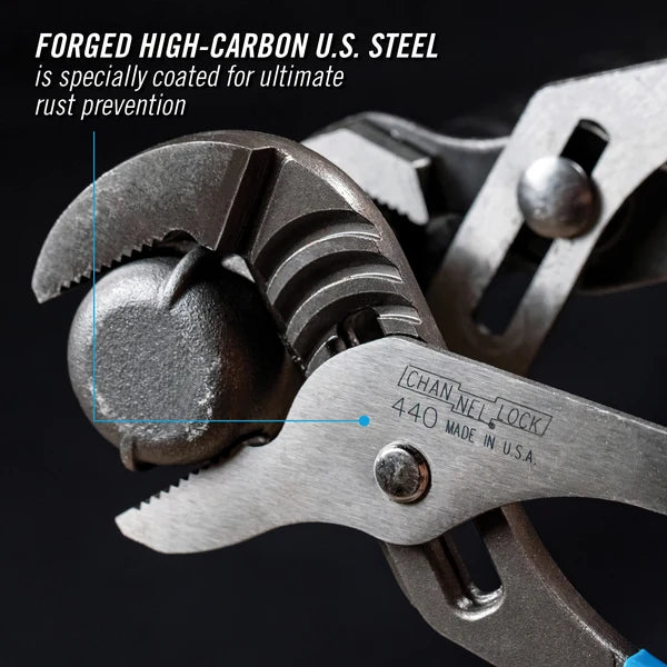 CHANNELLOCK 12" Straight Jaw Tongue & Groove Pliers
