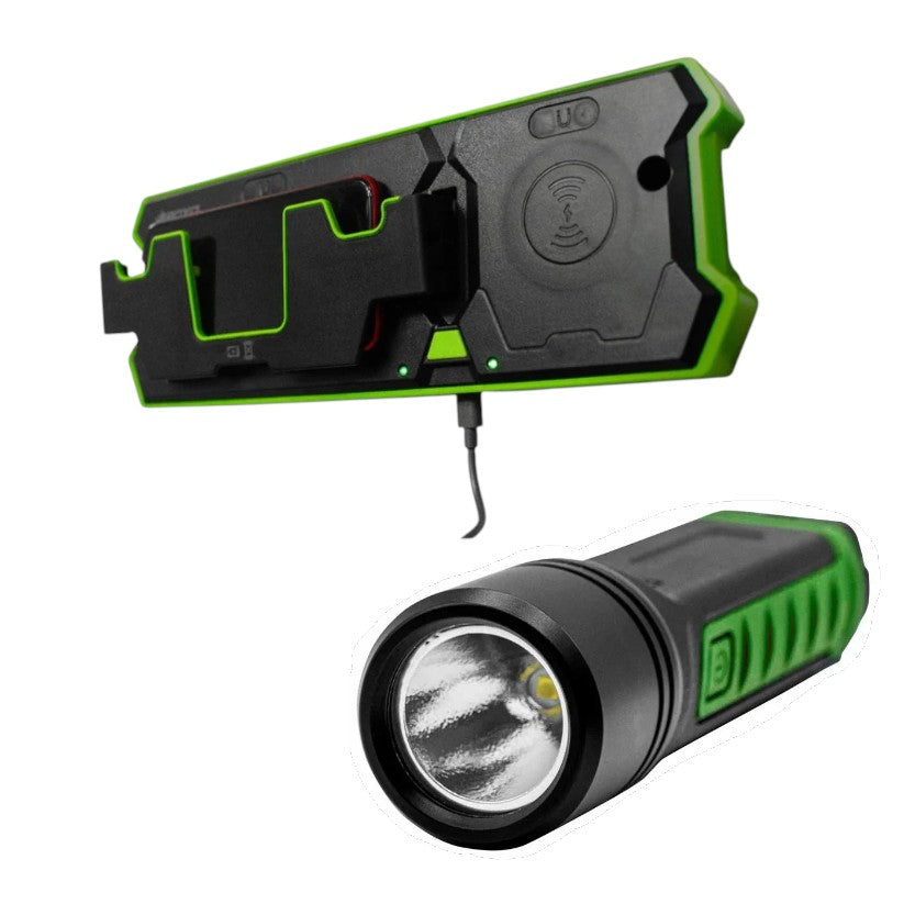 BOXO Motorised Charging Pad & 1000Lm Rechargeable Torch