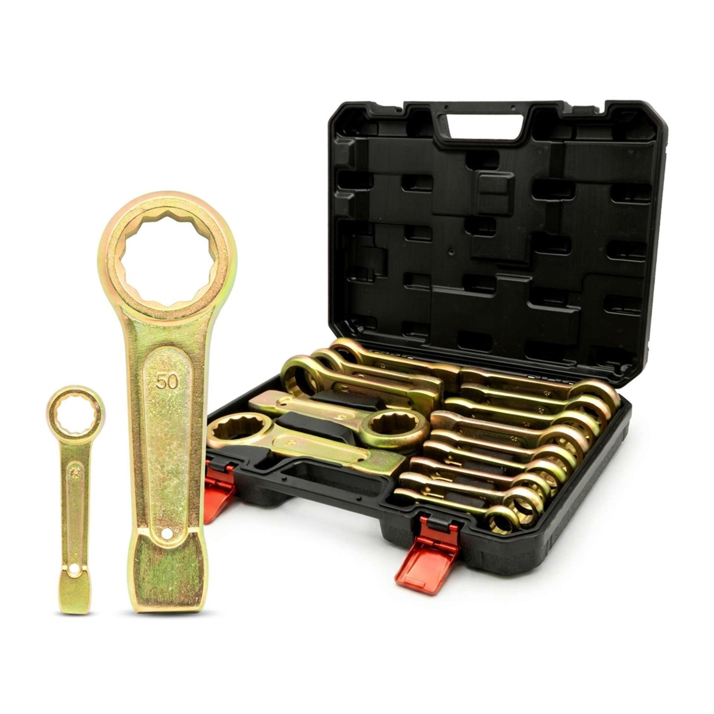 14Pc Heavy Duty Slogging Spanner Set (19mm - 50mm)