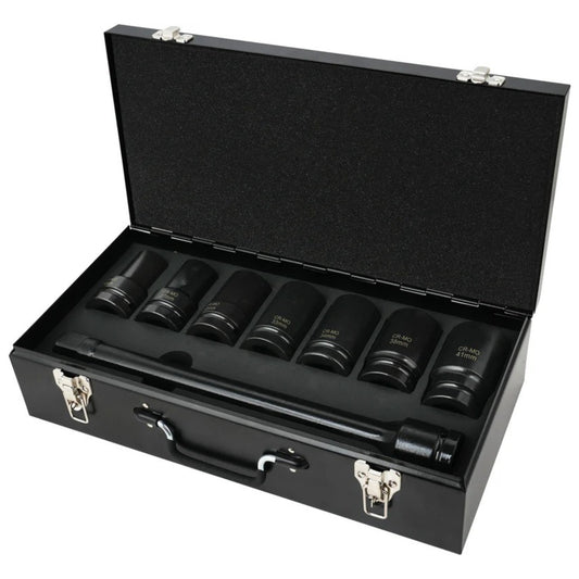 POWERHAND 8Pc 1" Deep Impact Socket Set