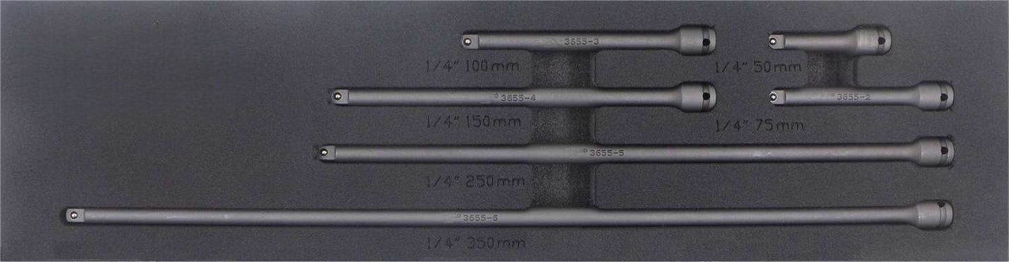 Impact Extension Bar Set 1/4''drive 6-Piece