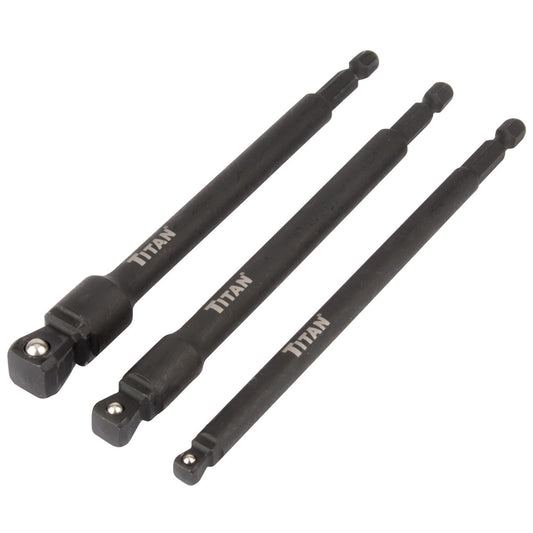Titan 3Pc 6" Impact Wobble Socket Adapter