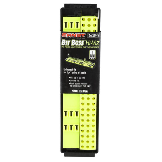 ERNST Bit Boss Hi-Viz 90pc Universal Bit Organiser