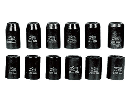 K-Tool International 12Pc 1/2" 6-point Short Impact Socket Set