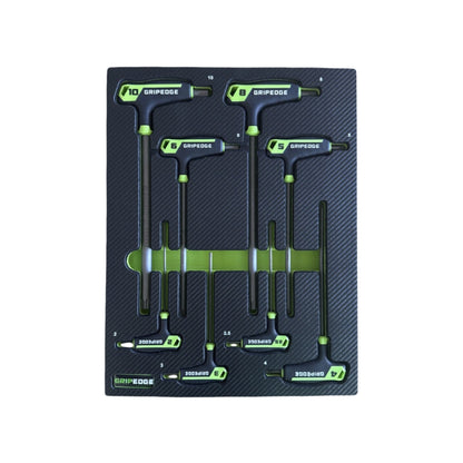 GripEdge 8pc RPT Metric Hex T-Handle Set Long