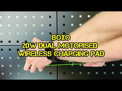 BOXO 20W Dual Wireless Charging Motorised Pad