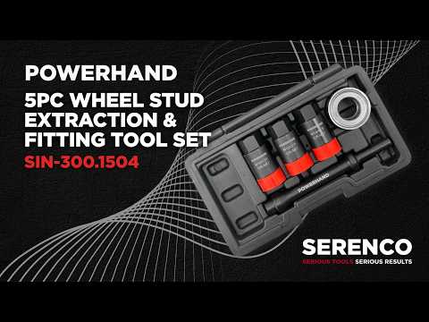 POWERHAND 5Pc Wheel Stud Extraction & Fitting Tool Set