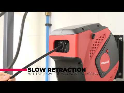 POWERHAND 15m Retractable Extension Cord Reel