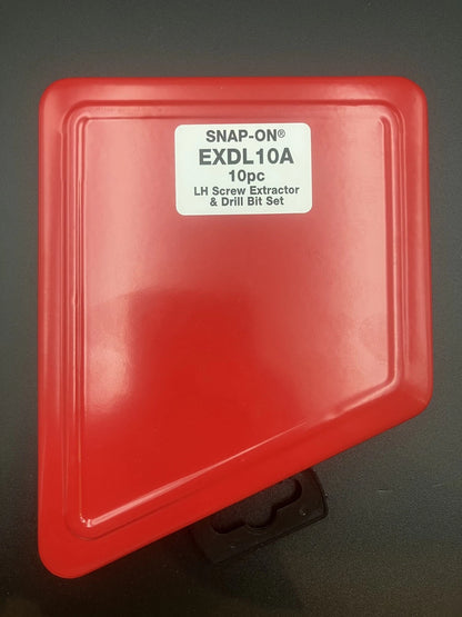 Snap-on 10pc Extractor and Drill Bit Set - Left Hand Cobalt Drills