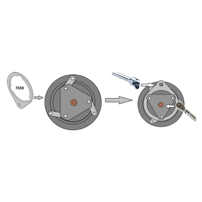 Laser A/C Compressor Pulley Holding Tool (for Ford)