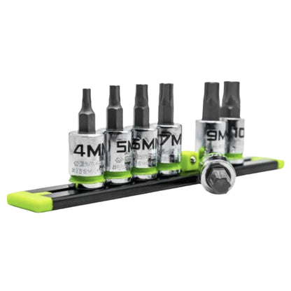 GripEdge 7pc 3/8 Dr Short Metric RPT Hex Driver Set 4mm - 10mm