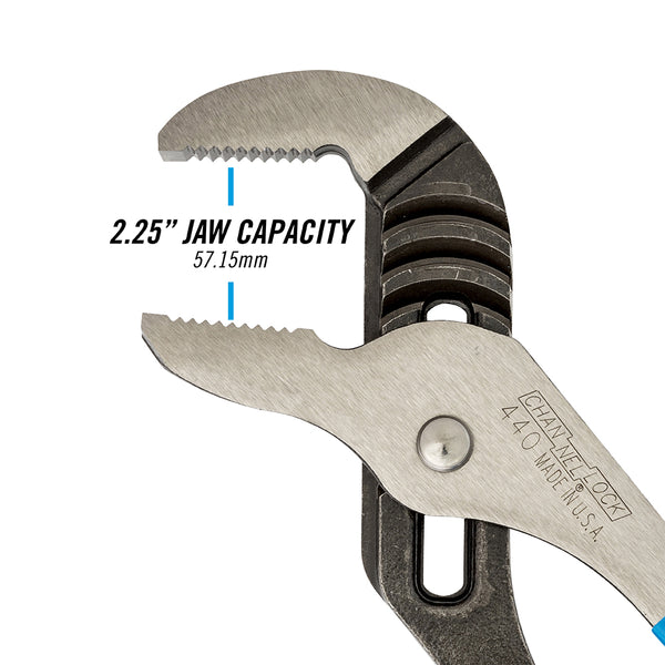 CHANNELLOCK 12" Straight Jaw Tongue & Groove Pliers