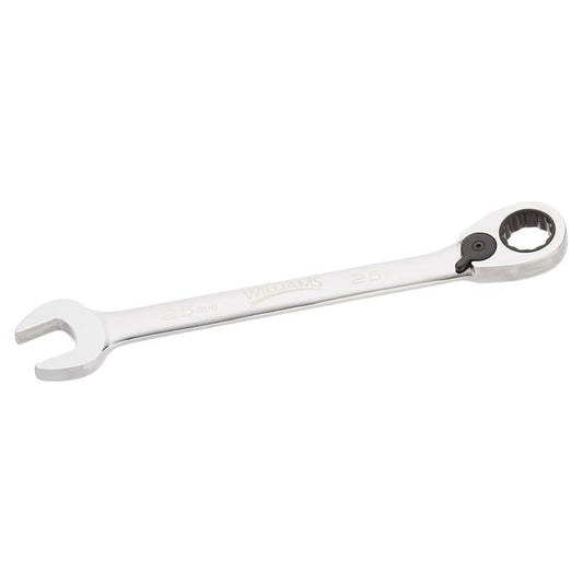 WILLIAMS 25mm 12Pt Metric Reversible Ratcheting Combination Wrench
